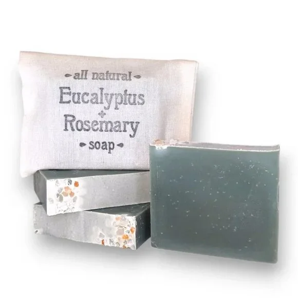 Humble Life - All Natural Eucalyptus & Rosemary Soap Bar with Bag - Picture 1 of 6